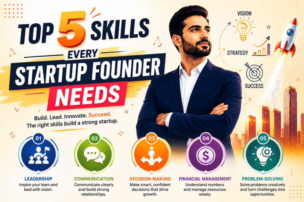 Top 5 Skills Every Startup Founder Needs