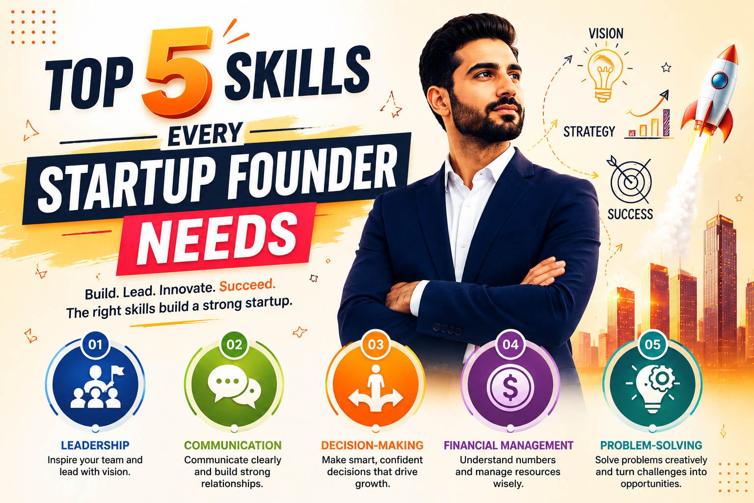 Top 5 Skills Every Startup Founder Needs