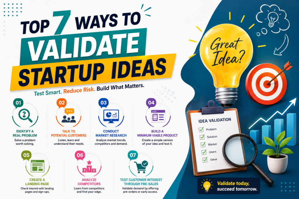 Top 7 Ways To Validate Startup Ideas
