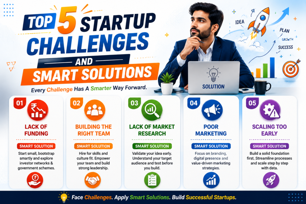 Top 5 Startup Challenges And Smart Solutions