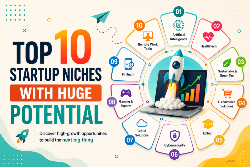 Top 10 Startup Niches With Huge Potential
